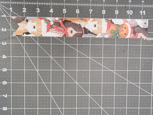 Christmas Dogs/Cats Swallowtail Paper Bookmark - 10.25 in x 1.5 in
